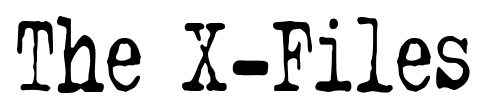 The X-Files font
